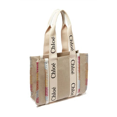 Chloé Lys Beige Uld Stort Shopper Taske