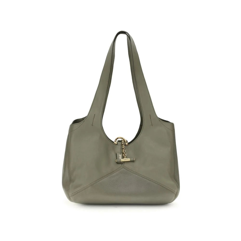 Chloé Bicolor Calf Leather Bos Taurus Shoulder Bag