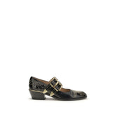Chloé Black Calf Leather Bos Taurus Ballet Flats
