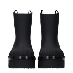 Chloé Black Cotton Ankle Boots