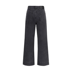 Chloé Black Cotton High-Waisted Jean