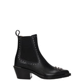 Chloé Black Leather Ankle Boots - Boots