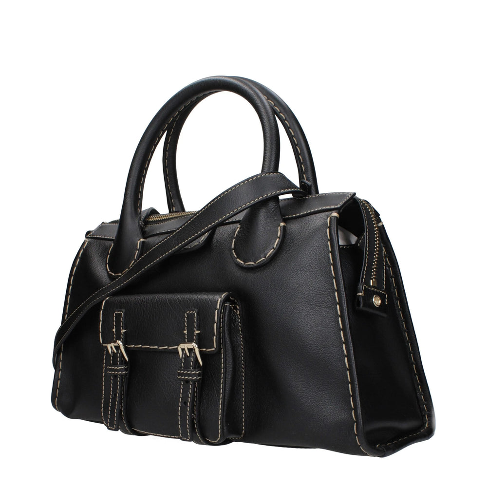 Chloé Black Leather Handbags