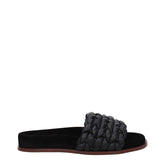 Chloé Black Leather Slippers Sandals - Sandals