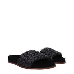 Chloé Black Leather Slippers Sandals - Sandals