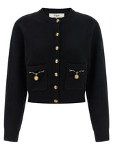 Chloé Black Wool Cardigan - L