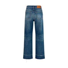 Chloé Blue Cotton Bootcut Jeans - 26