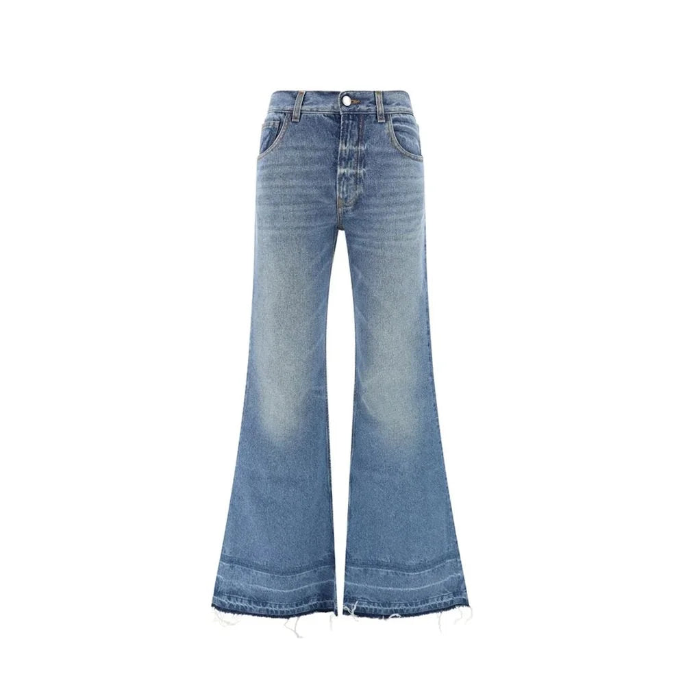 Chloé Blue Cotton Bootcut Jeans - W28 | IT42