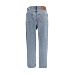 Chloé Blue Cotton Tapered Jeans - 27