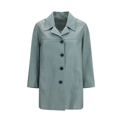 Chloé Blå Skinnjakke - IT38 | S