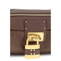 Bolso de hombro Chloé de cuero de ternero marrón Bos Taurus