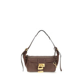 Sac bandoulière Chloé en cuir veau marron Bos Taurus
