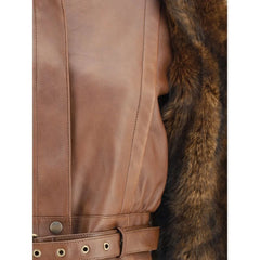 Chloé Brown Leather Jacket - IT38 | S