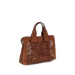 Chloé Brown Raffia Shoulder Bag