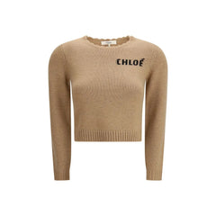 Chloé Brown Wool Sweatshirt - M
