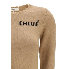 Chloé Brown Wool Sweatshirt - M