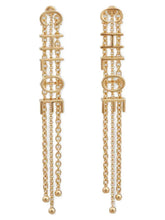 Chloé Gold Brass Earrings - One Size
