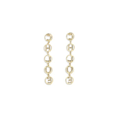 Chloé Gold Brass Earrings - One Size