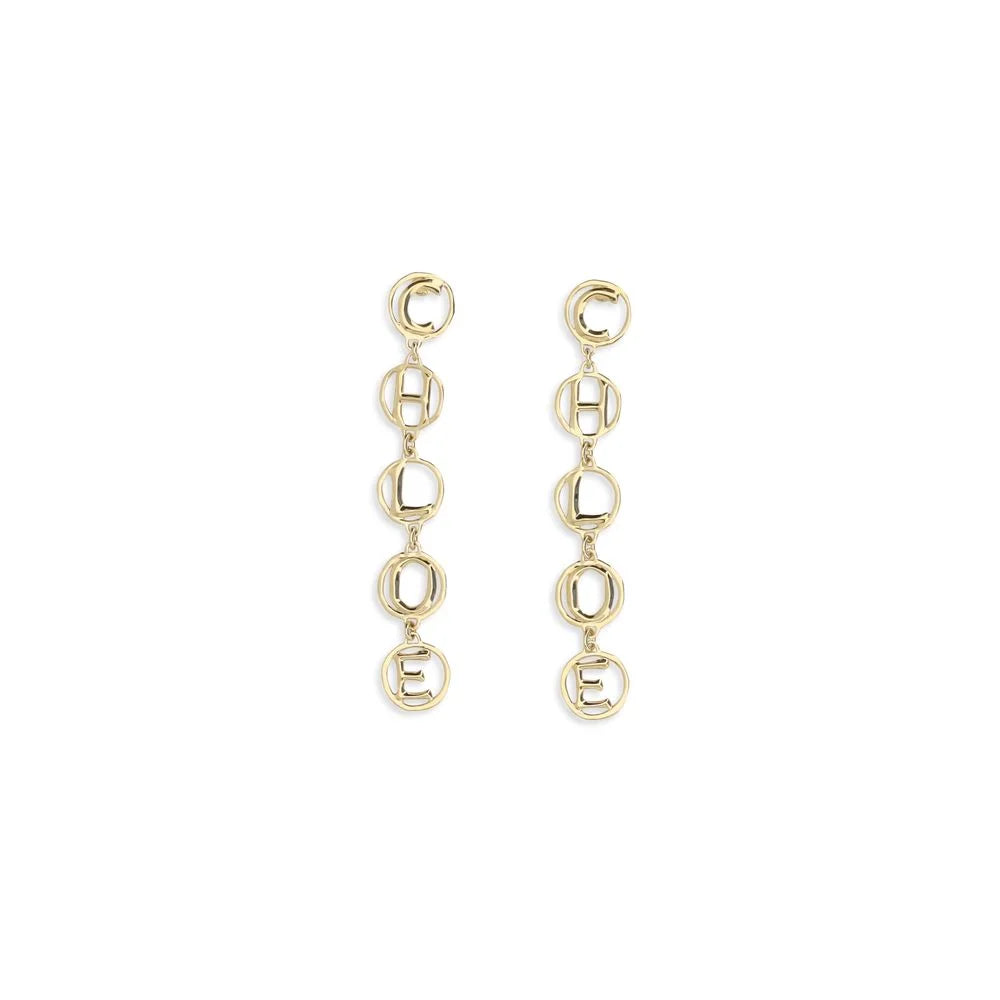 Chloé Gold Brass Earrings - One Size
