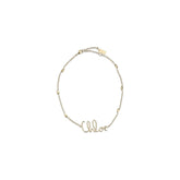 Chloé Gold Brass Necklace - One Size