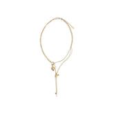 Chloé Gold Brass Necklace - One Size