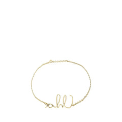 Chloé Gold Brass Thin Belt - UNI