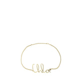 Chloé Gold Brass Thin Belt - UNI