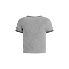 Chloé Gray Cotton T-Shirt - M
