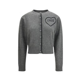 Chloé Gray Wool Cardigan - M