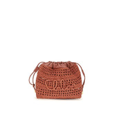 Sac bandoulière en raphia multicolore Chloé