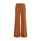 Chloé Orange Cotton Flared Pants