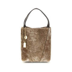 Chloé Shearling small Spin Tote Bag - Shoulder Bags