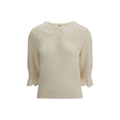 Chloé Sweater with lace collar - M