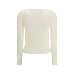 Chloé White Cotton Long Sleeve T-Shirt - M