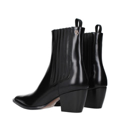 Christian Dior Black Leather Ankle Boots