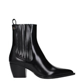 Christian Dior Black Leather Ankle Boots