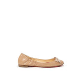 Christian Louboutin Beige Patent Leather Ballet Flat - EU40.5/US10.5 - Flats