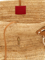 Christian Louboutin Beige Raffia Tote Bag