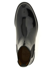Christian Louboutin Black Calfskin Chelsea Boots