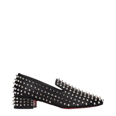 Christian Louboutin Zwarte Leren Instappers