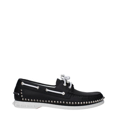 Christian Louboutin Schwarze Lederslipper - EU41/US8