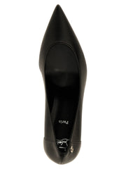Christian Louboutin Black Napa Leather / Calf Bos Taurus High Heel Pumps