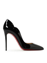 Christian Louboutin Black Patent Leather Hot Chick Pumps 100 - Heels
