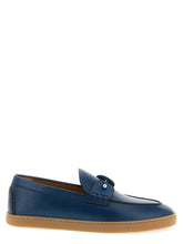 Christian Louboutin Blaue Loafer aus Kalbsleder