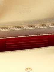 Christian Louboutin Gold Lambskin Clutch Bag