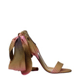 Christian Louboutin Multicolor Fabric Stiletto Heel Sandals - EU36/US6