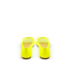 Christian Louboutin Sunshine Yellow Mesh Flat Elegance - EU38/US8 - Flats