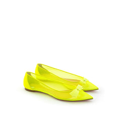 Christian Louboutin Sunshine Yellow Mesh Flat Elegance - EU38/US8 - Flats