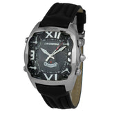 Chronotech Black Leather Watch - Watches