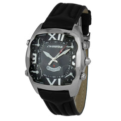 Chronotech Black Leather Watch - Watches